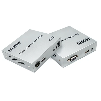 4K@60Hz 20KM HDMI šķiedras KVM paplašinātājs