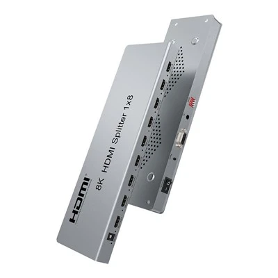 8K HDMI sadalītājs 1 x 8 augsts-izšķirtspējas signāla sadalījums līdz 8 K60 Hz